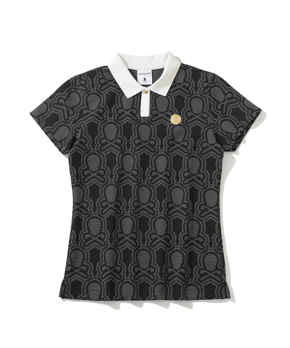 W GN BLANK SKULL PATTERN JQD SS POLO LQ3IX01F