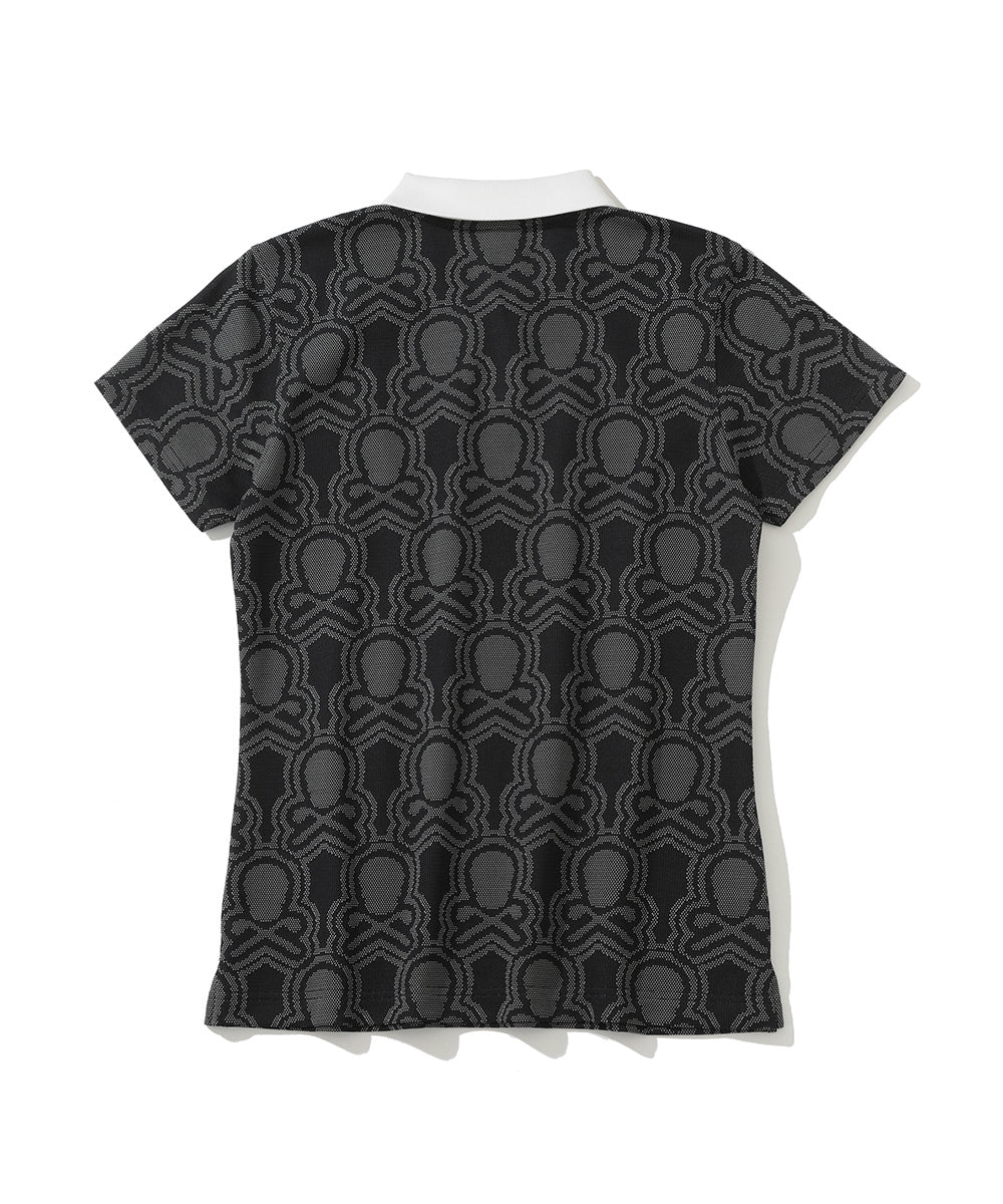 W GN BLANK SKULL PATTERN JQD SS POLO LQ3IX01F