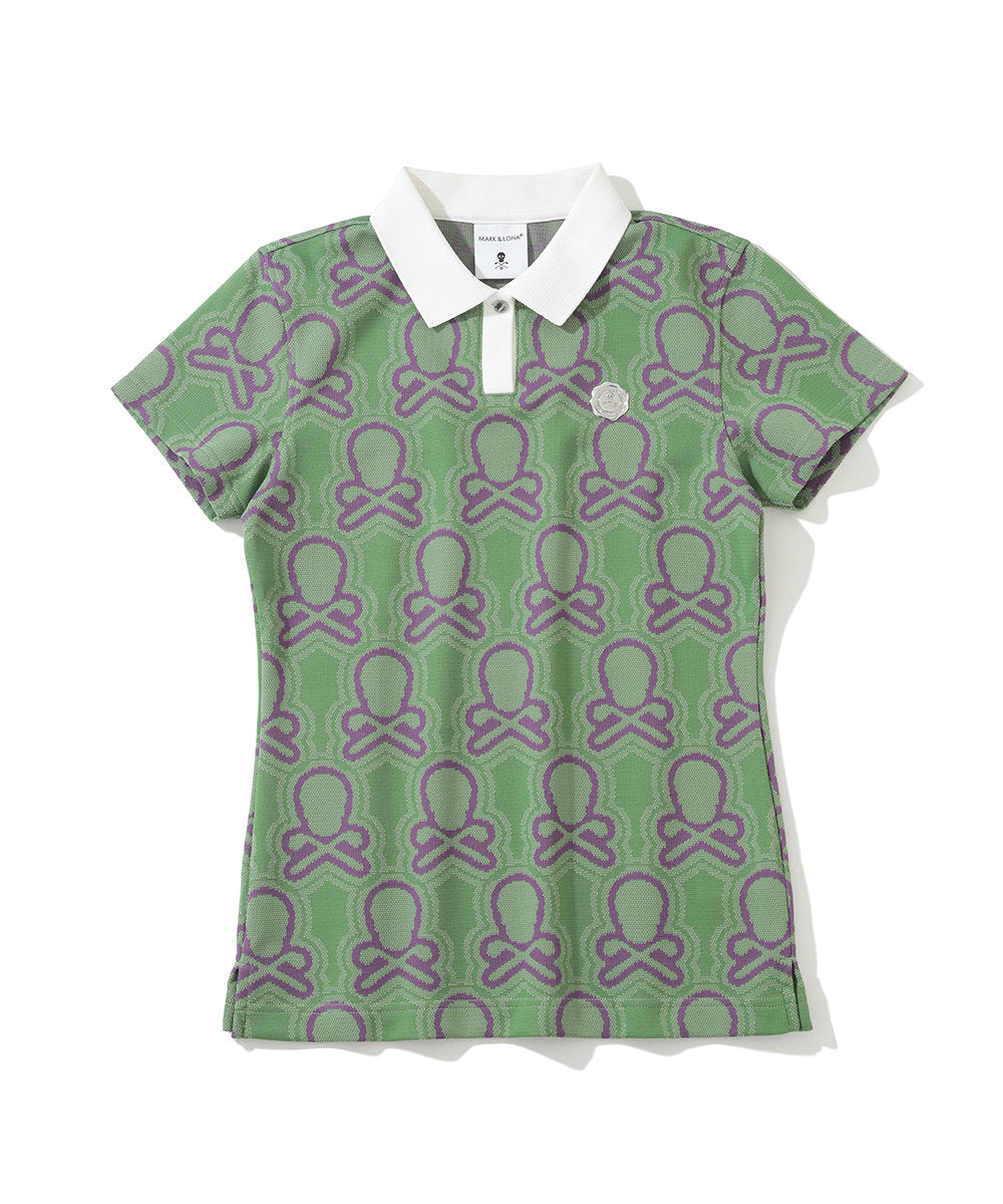 W GN BLANK SKULL PATTERN JQD SS POLO LQ3IX01F