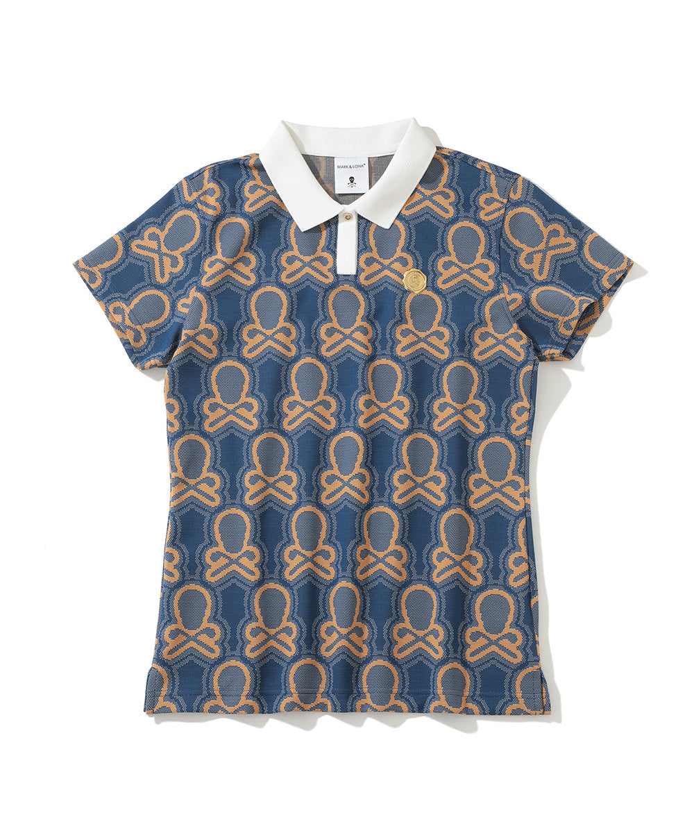 W GN BLANK SKULL PATTERN JQD SS POLO LQ3IX01F