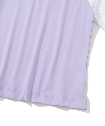 W GN MESH SLEEVE MOCK-NECK SS T-SHIRTS LR1IA02F