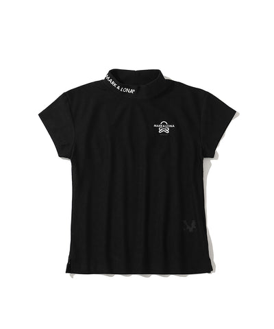 W GN LEOPARD PATTER JQD MOCK-NECK SS T-SHIRTS LR2IA03F