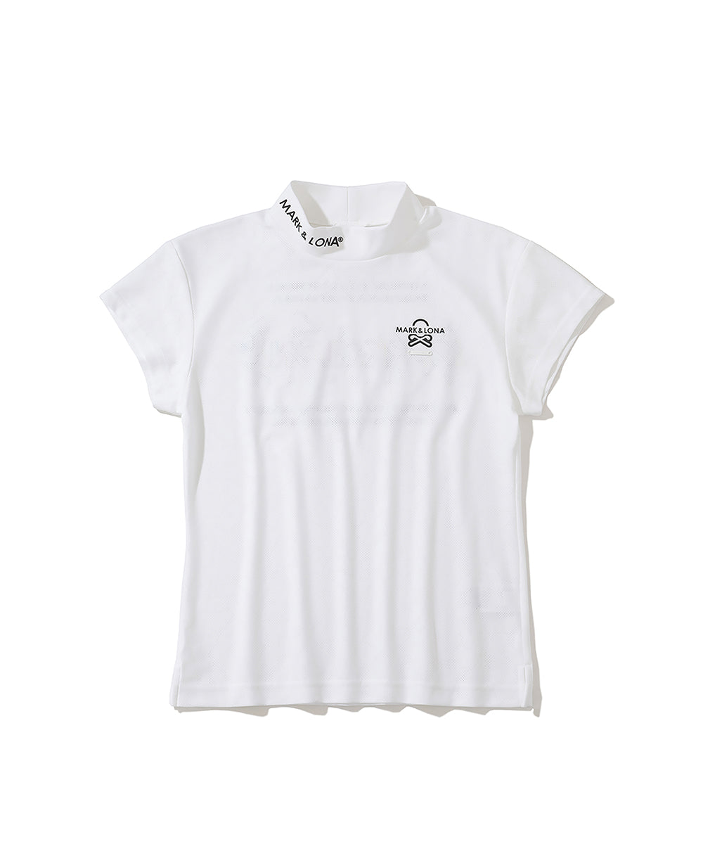 W GN LEOPARD PATTER JQD MOCK-NECK SS T-SHIRTS LR2IA03F