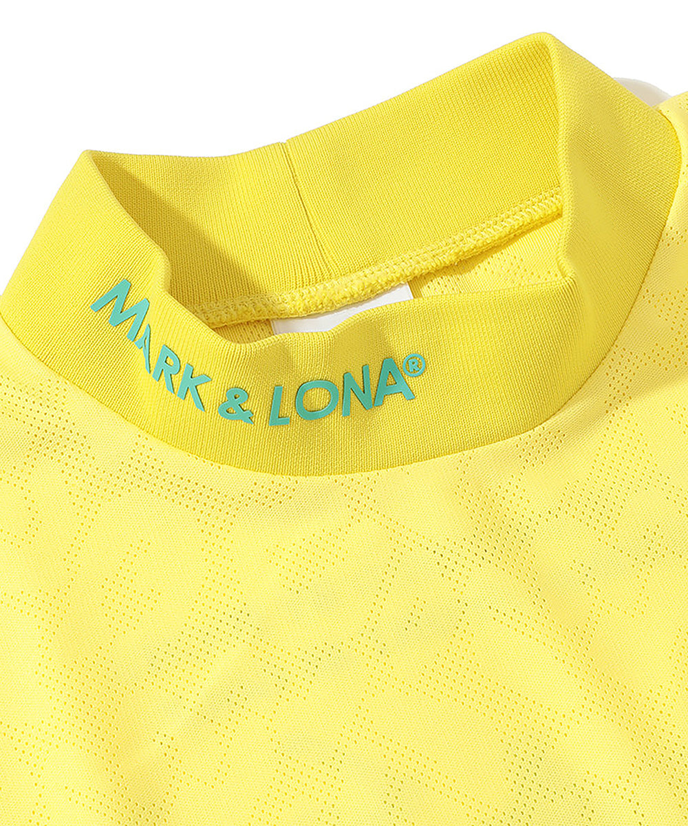 W GN LEOPARD PATTER JQD MOCK-NECK SS T-SHIRTS LR2IA03F