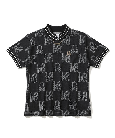 W GN GOLF PATTERN MOCK-NECK SS T-SHIRTS LR2IA04F