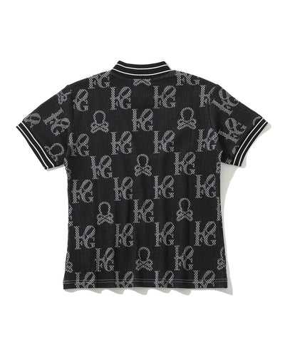 W GN GOLF PATTERN MOCK-NECK SS T-SHIRTS LR2IA04F