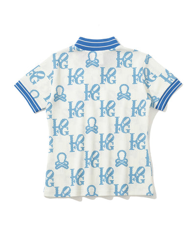 W GN GOLF PATTERN MOCK-NECK SS T-SHIRTS LR2IA04F