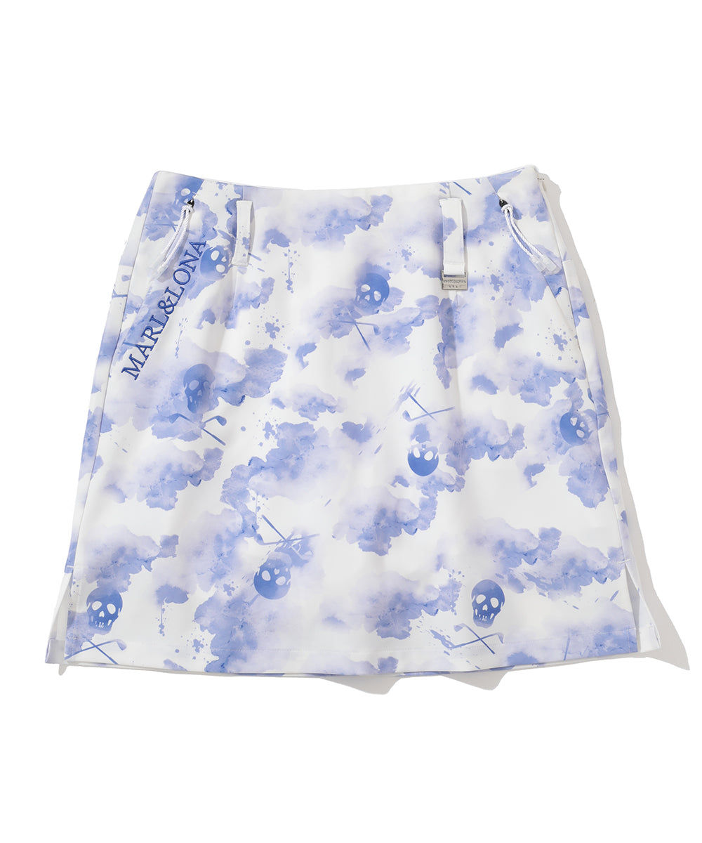 W GN WATER COLOR GRAPHIC SKIRT LR2IE05F