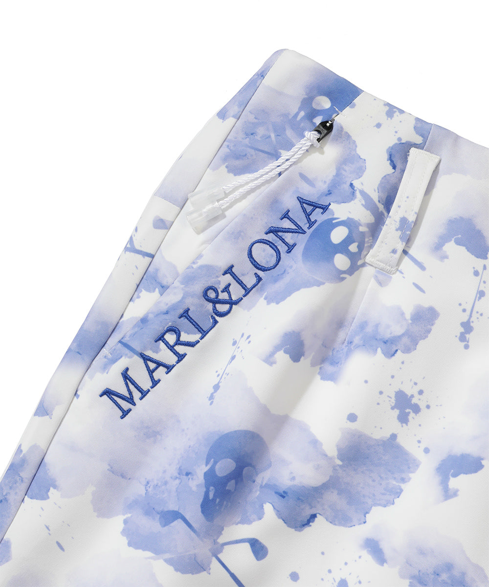 W GN WATER COLOR GRAPHIC SKIRT LR2IE05F