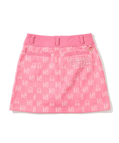 W GN SKULL & GOLF PATTERN SKIRT LR2IE06F