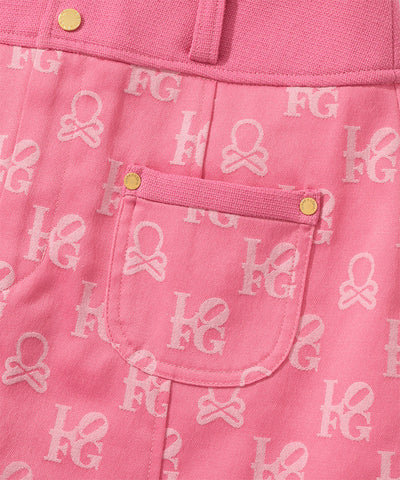 W GN SKULL & GOLF PATTERN SKIRT LR2IE06F