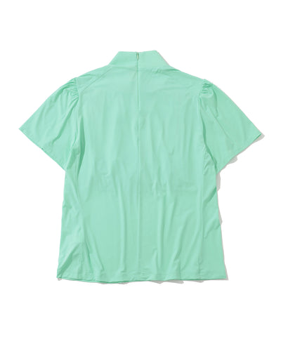 W GN FRONT SHIRRING MOCK-NECK SS T-SHIRTS LR3IA02F