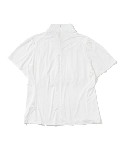 W GN FRONT SHIRRING MOCK-NECK SS T-SHIRTS LR3IA02F