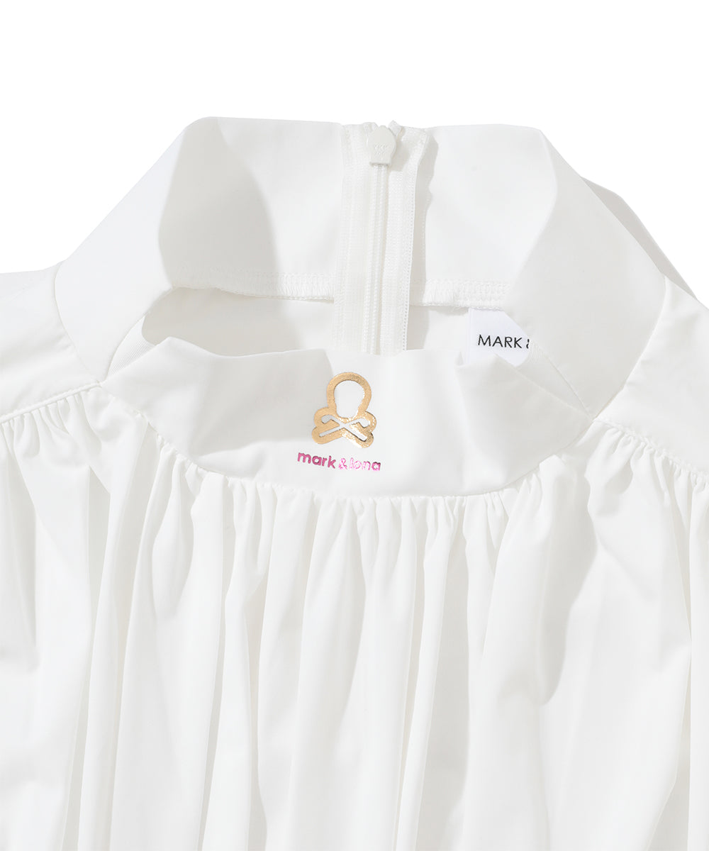 W GN FRONT SHIRRING MOCK-NECK SS T-SHIRTS LR3IA02F