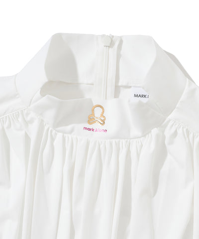 W GN FRONT SHIRRING MOCK-NECK SS T-SHIRTS LR3IA02F