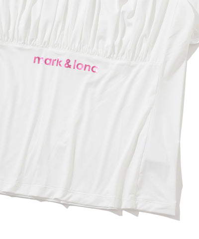 W GN FRONT SHIRRING MOCK-NECK SS T-SHIRTS LR3IA02F