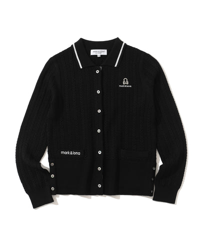 W GN CABLE CARDIGAN & AGYLE PATTERN SS MOCK-NECK KNIT LR3IB01F