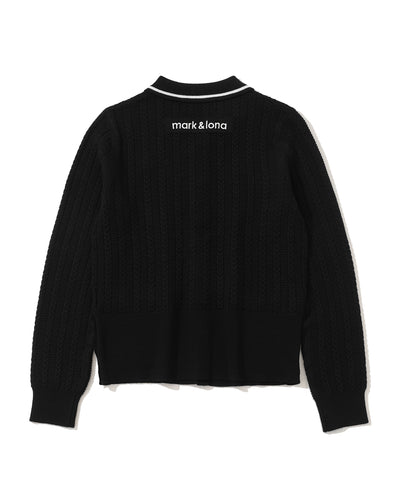 W GN CABLE CARDIGAN & AGYLE PATTERN SS MOCK-NECK KNIT LR3IB01F