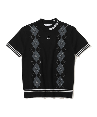 W GN CABLE CARDIGAN & AGYLE PATTERN SS MOCK-NECK KNIT LR3IB01F