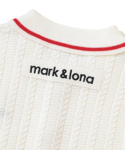 W GN CABLE CARDIGAN & AGYLE PATTERN SS MOCK-NECK KNIT LR3IB01F