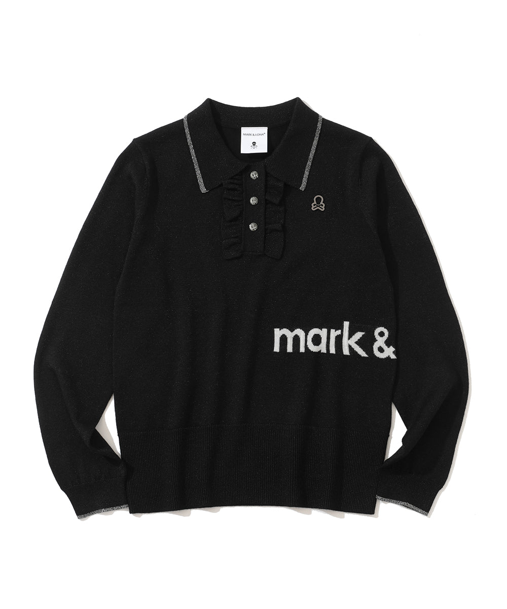 W GN SHIMMER KNIT POLO LR3IB03F