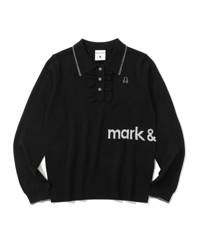 W GN SHIMMER KNIT POLO LR3IB03F