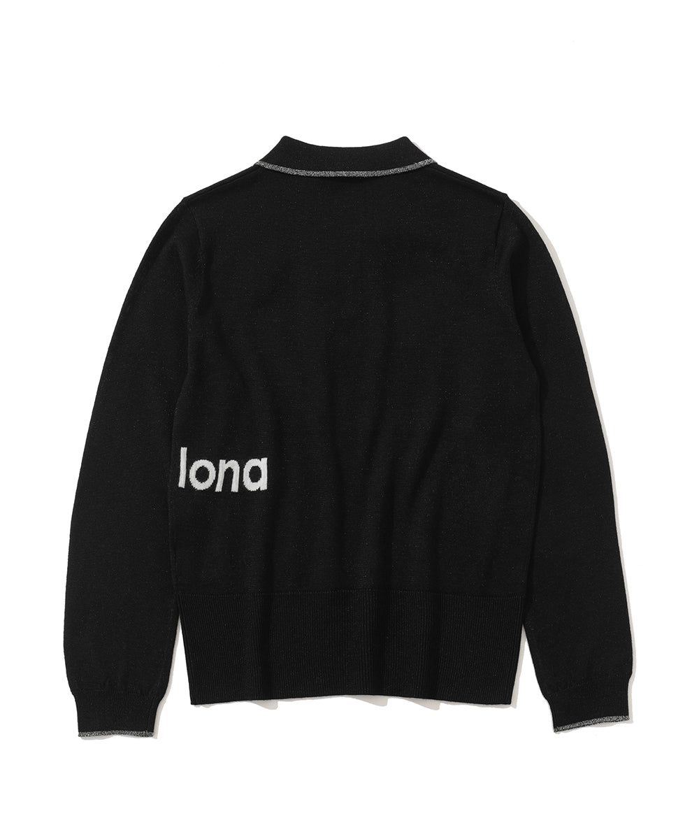 W GN SHIMMER KNIT POLO LR3IB03F