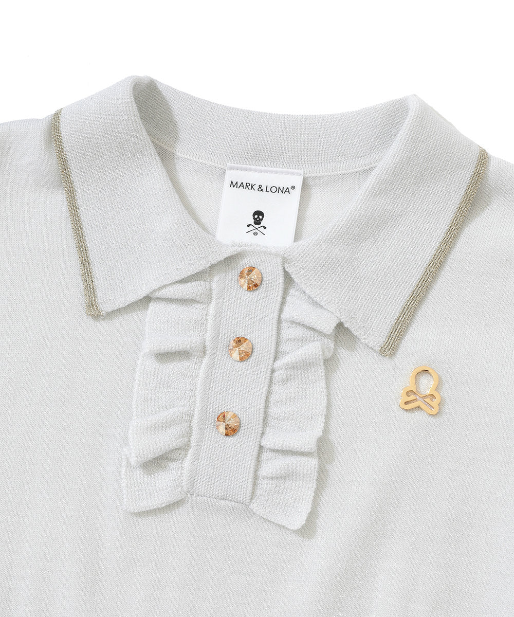 W GN SHIMMER KNIT POLO LR3IB03F