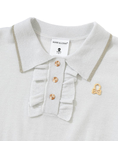 W GN SHIMMER KNIT POLO LR3IB03F