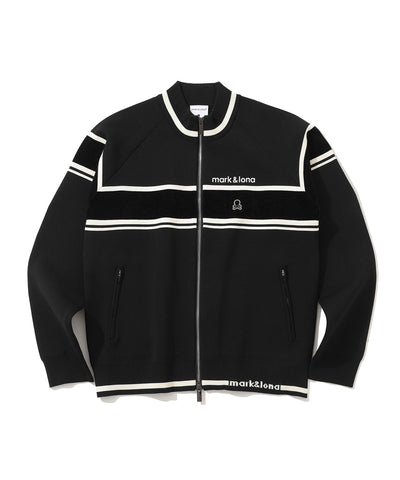 W GN COLOR BLOCK POINT KNIT ZIP-UP LR3IB04F