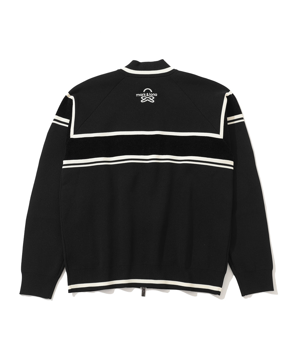 W GN COLOR BLOCK POINT KNIT ZIP-UP LR3IB04F