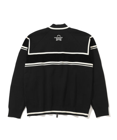 W GN COLOR BLOCK POINT KNIT ZIP-UP LR3IB04F