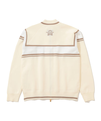W GN COLOR BLOCK POINT KNIT ZIP-UP LR3IB04F