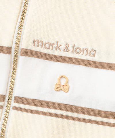 W GN COLOR BLOCK POINT KNIT ZIP-UP LR3IB04F