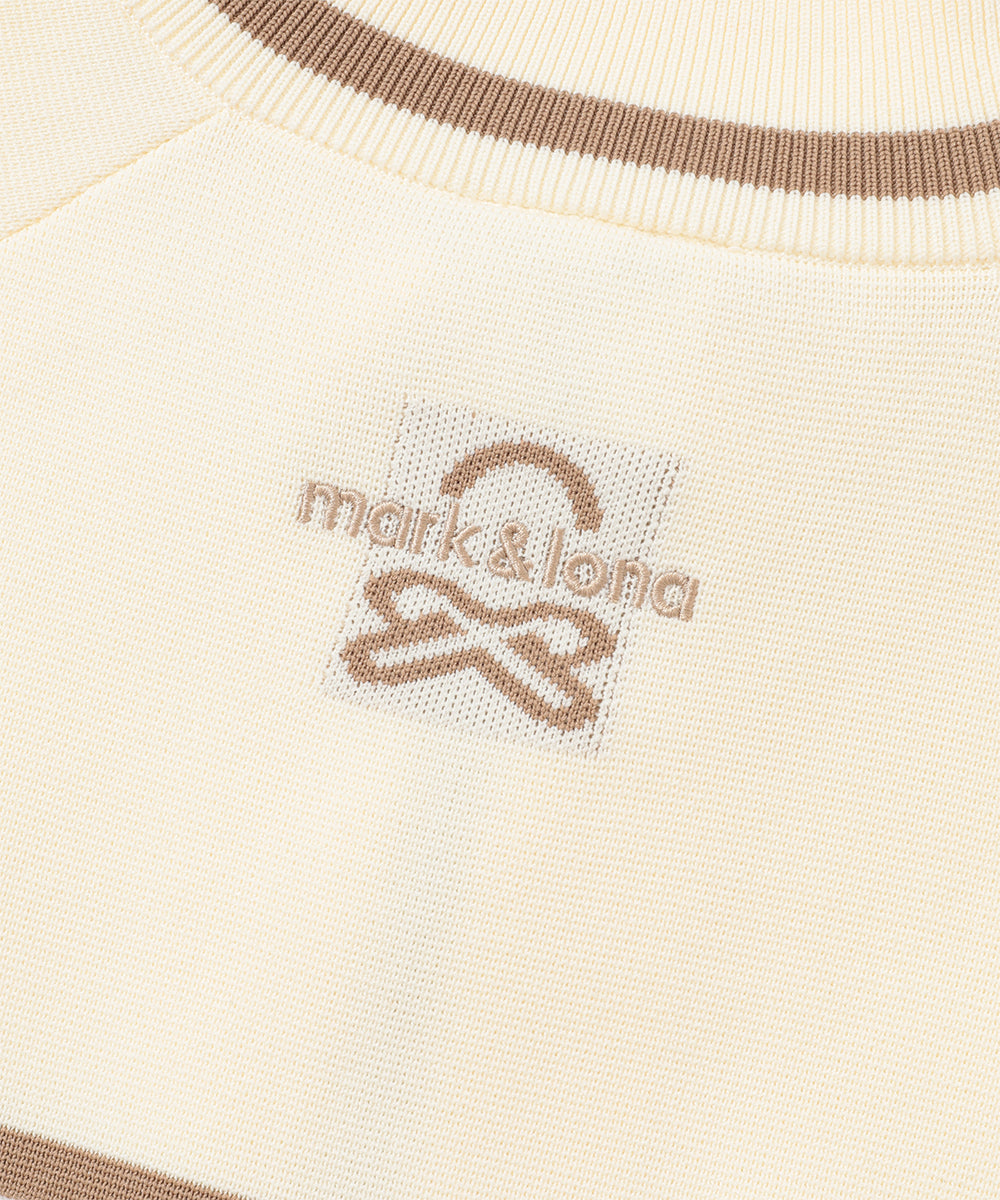 W GN COLOR BLOCK POINT KNIT ZIP-UP LR3IB04F