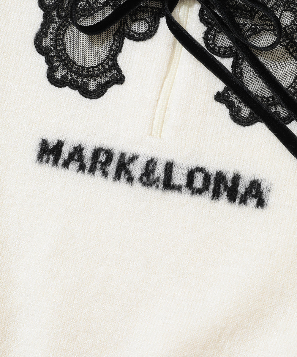 W GN LACE COLLAR POINT KNIT HIGHNECK LR4IB05F