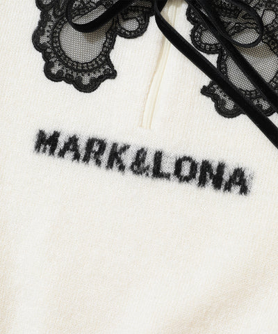 W GN LACE COLLAR POINT KNIT HIGHNECK LR4IB05F