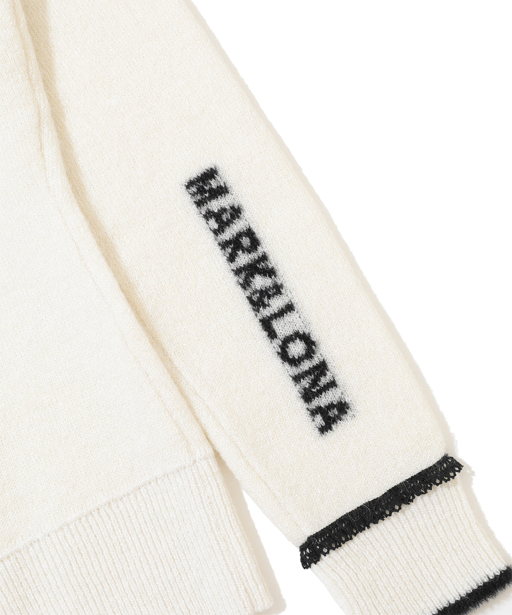 W GN LACE COLLAR POINT KNIT HIGHNECK LR4IB05F