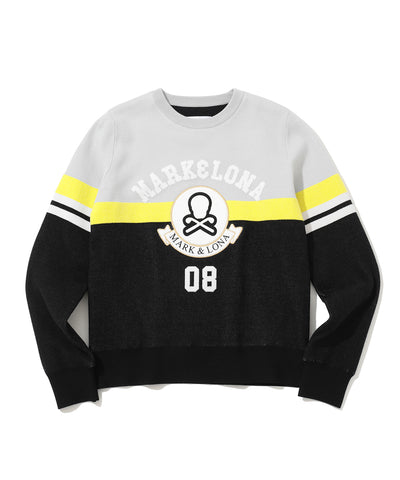 W GN COLOR BLOCK KNIT CREW LR4IB07F