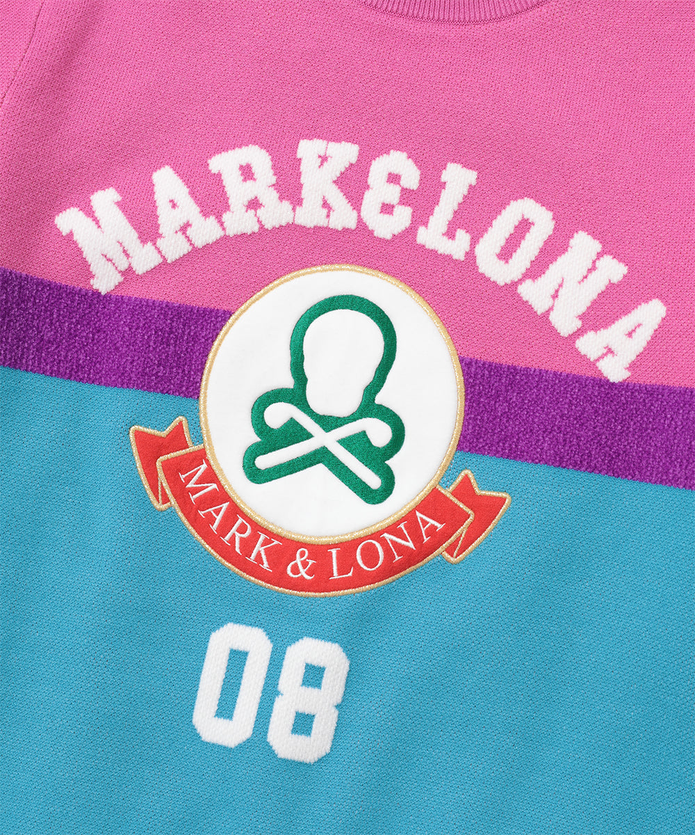 W GN COLOR BLOCK KNIT CREW LR4IB07F