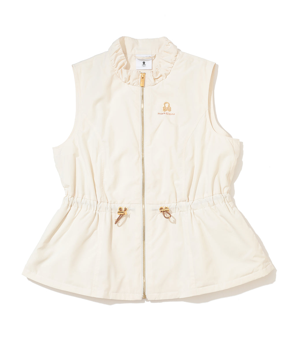 W GN PEPLUM ZIP-UP VEST LR3IV02F