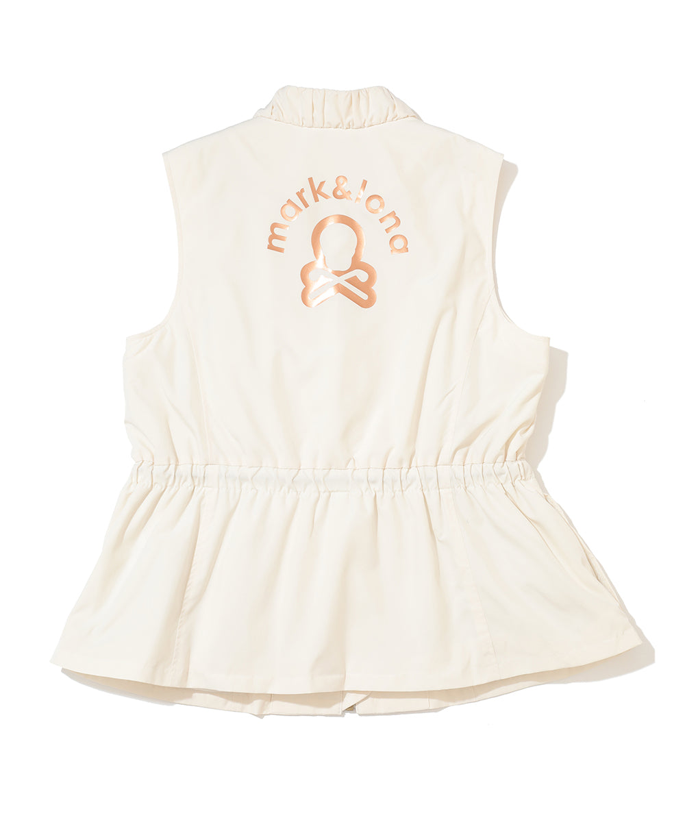 W GN PEPLUM ZIP-UP VEST LR3IV02F