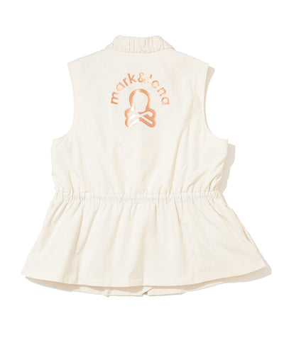 W GN PEPLUM ZIP-UP VEST LR3IV02F