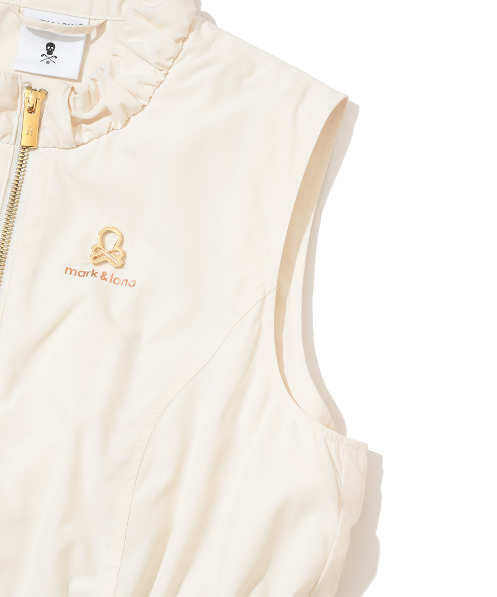 W GN PEPLUM ZIP-UP VEST LR3IV02F