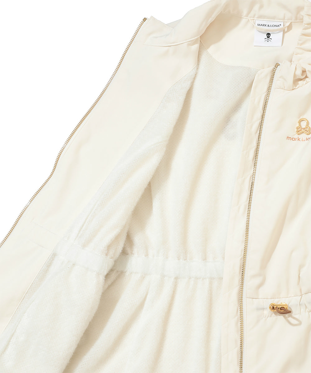 W GN PEPLUM ZIP-UP VEST LR3IV02F