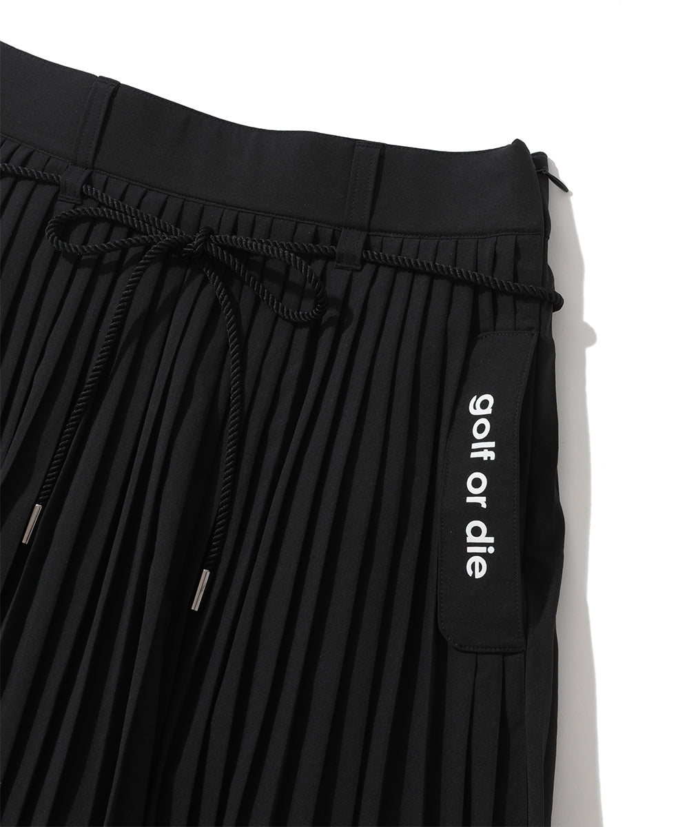 W GN BACK POCKET POINT PLEATS SKIRT LR3IE02F