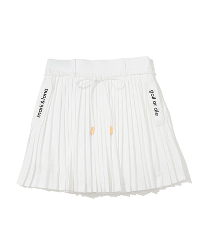 W GN BACK POCKET POINT PLEATS SKIRT LR3IE02F