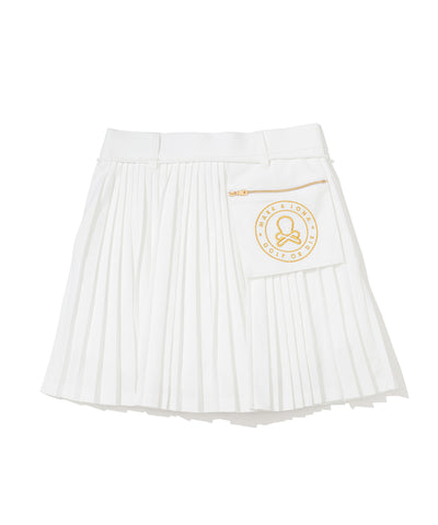 W GN BACK POCKET POINT PLEATS SKIRT LR3IE02F