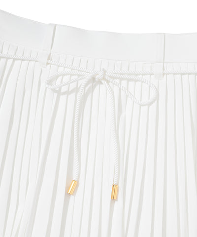 W GN BACK POCKET POINT PLEATS SKIRT LR3IE02F