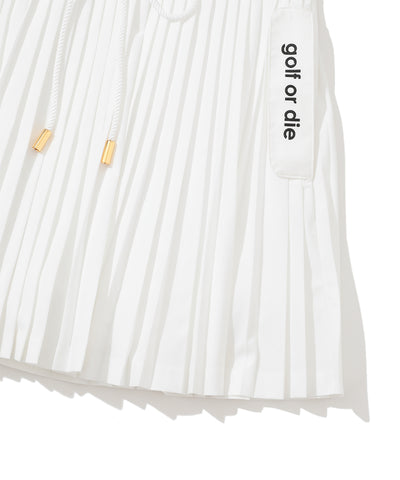 W GN BACK POCKET POINT PLEATS SKIRT LR3IE02F